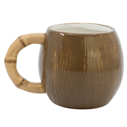 CERAMIC 3D MUG 14 OZ IN GIFT BOX STITCH COCONUT