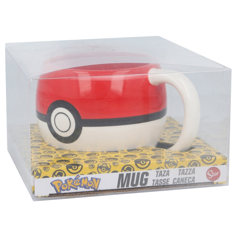 CERAMIC 3D MUG 15 OZ IN GIFT BOX POKEMON POKEBALL