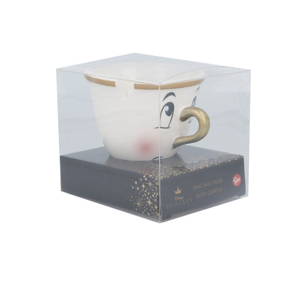 CERAMIC 3D MUG 6 OZ IN GIFT BOX BEAUTY AND THE BEAST CHIP