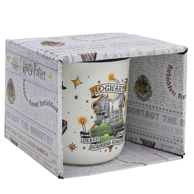 CERAMIC BREAKFAST MUG 14 OZ IN GIFT BOX HARRY POTTER MAGIC SYMBOLS