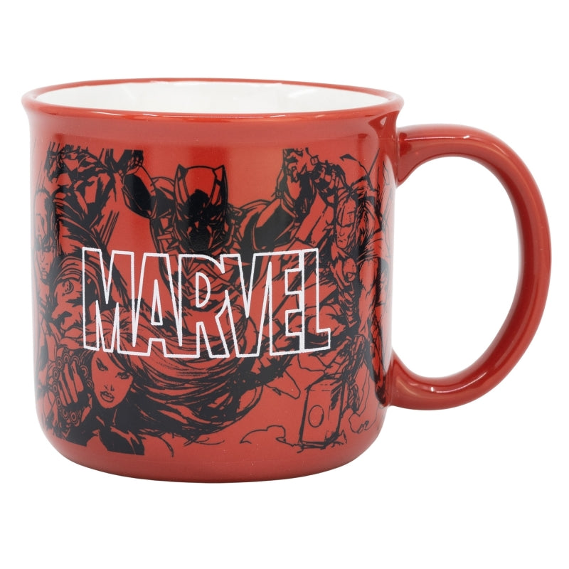 CERAMIC BREAKFAST MUG 14 OZ IN GIFT BOX MARVEL PATTERN