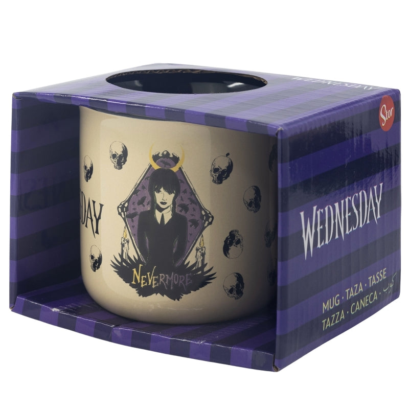 CERAMIC BREAKFAST MUG 14 OZ IN GIFT BOX WEDNESDAY