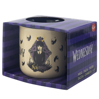 CERAMIC BREAKFAST MUG 14 OZ IN GIFT BOX WEDNESDAY