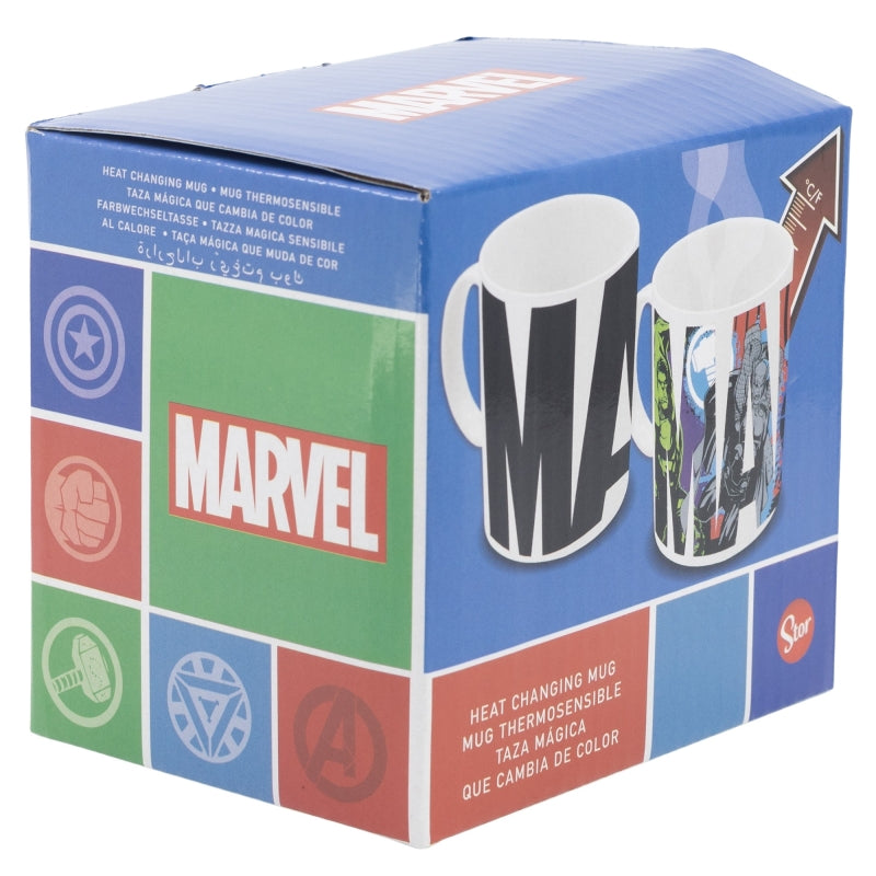 CERAMIC CHANGING COLOR MUG 11 OZ IN GIFT BOX AVENGERS GTTR
