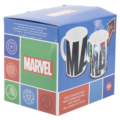 CERAMIC CHANGING COLOR MUG 11 OZ IN GIFT BOX AVENGERS GTTR