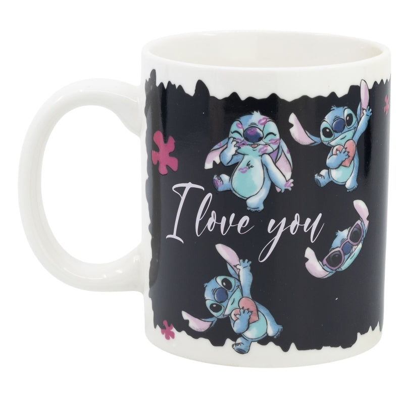 CERAMIC CHANGING COLOR MUG 11 OZ IN GIFT BOX STITCH & ANGEL GTTR