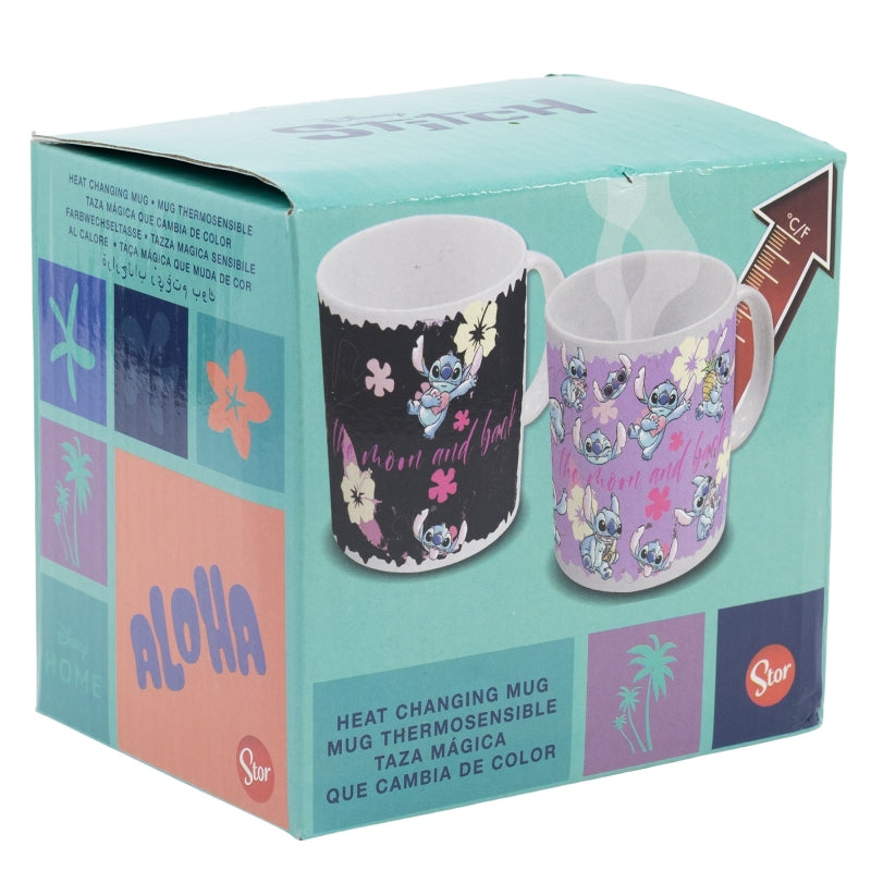 CERAMIC CHANGING COLOR MUG 11 OZ IN GIFT BOX STITCH & ANGEL GTTR