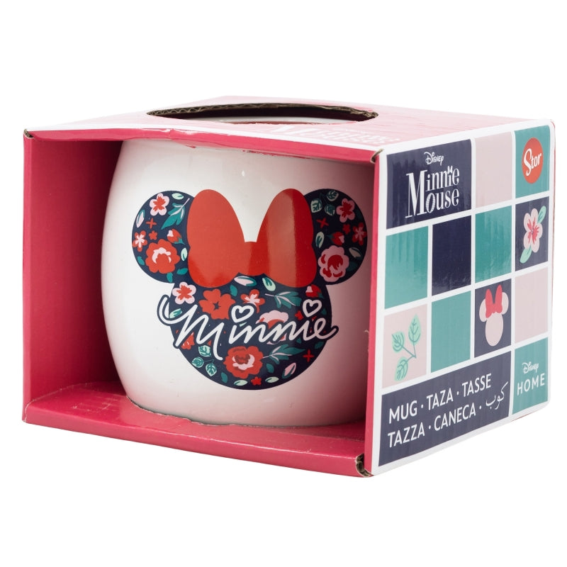 CERAMIC GLOBE MUG 13 OZ IN GIFT BOX MINNIE MOUSE GARDENING