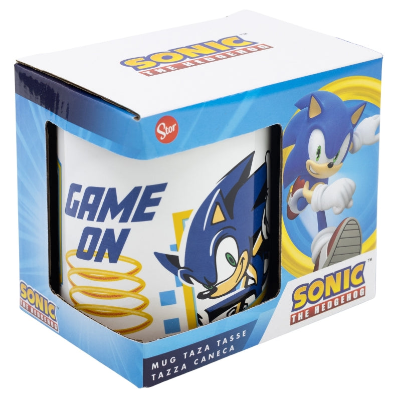 CERAMIC MUG 11 OZ IN GIFT BOX SONIC GAME ON WH