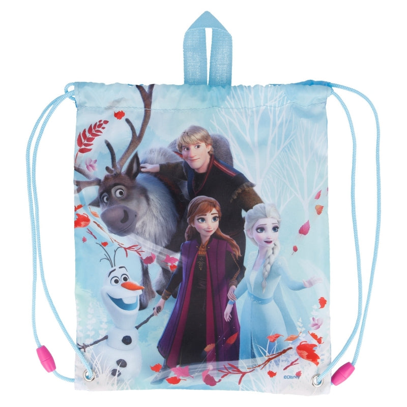 DRAWSTRING LUNCH BAG FROZEN II BLUE FOREST