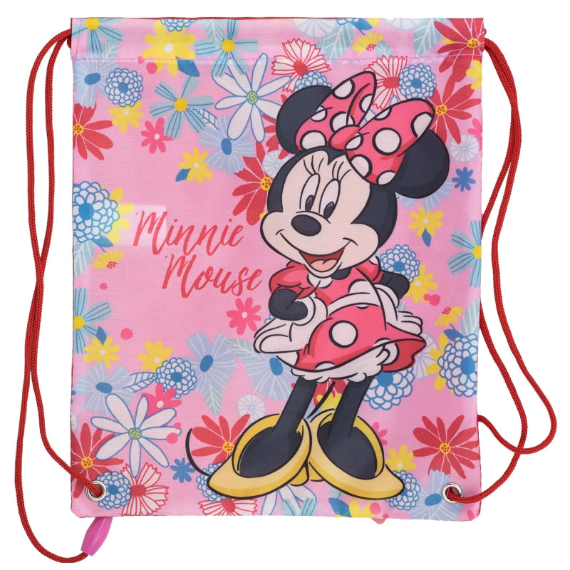 DRAWSTRING LUNCH BAG MINNIE MOUSE SPRING LOOK