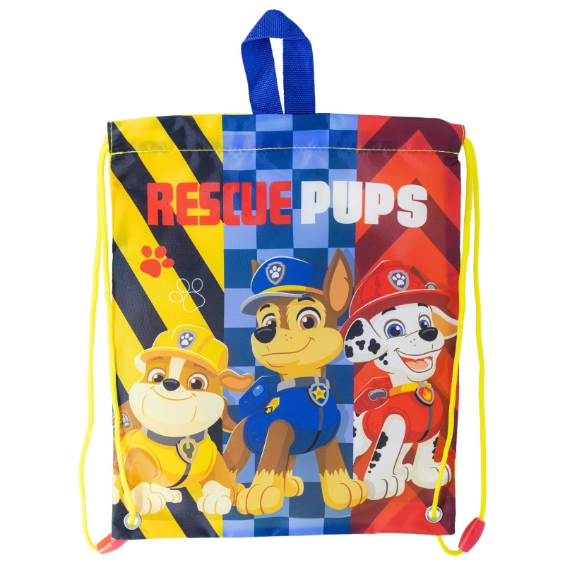 DRAWSTRING LUNCH BAG PAW PATROL BOY RESCUE PUPS