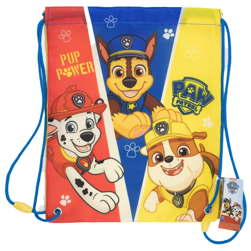 DRAWSTRING LUNCH BAG PAW PATROL PUP POWER