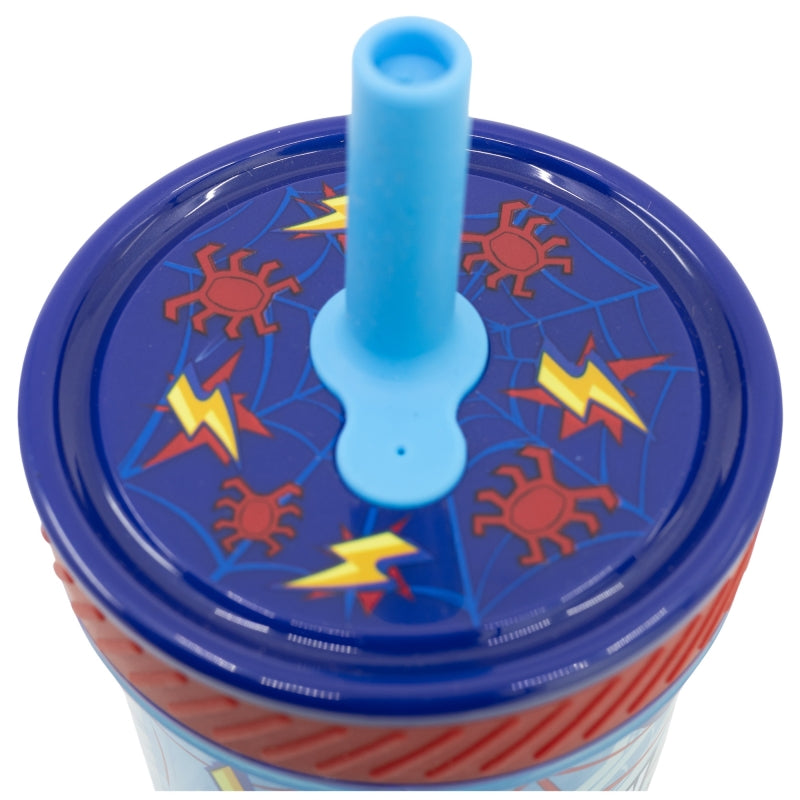 Spider-Man Smartgrip Tumbler met Rietje 370 ml – Webzwaaiende Stabiliteit!