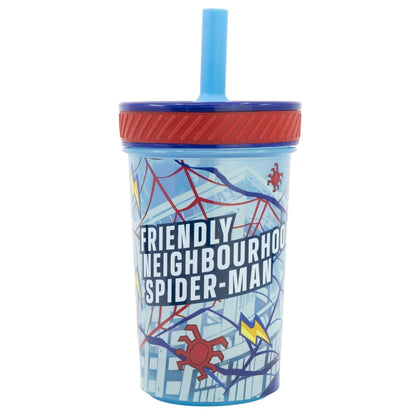 Spider-Man Smartgrip Tumbler met Rietje 370 ml – Webzwaaiende Stabiliteit!