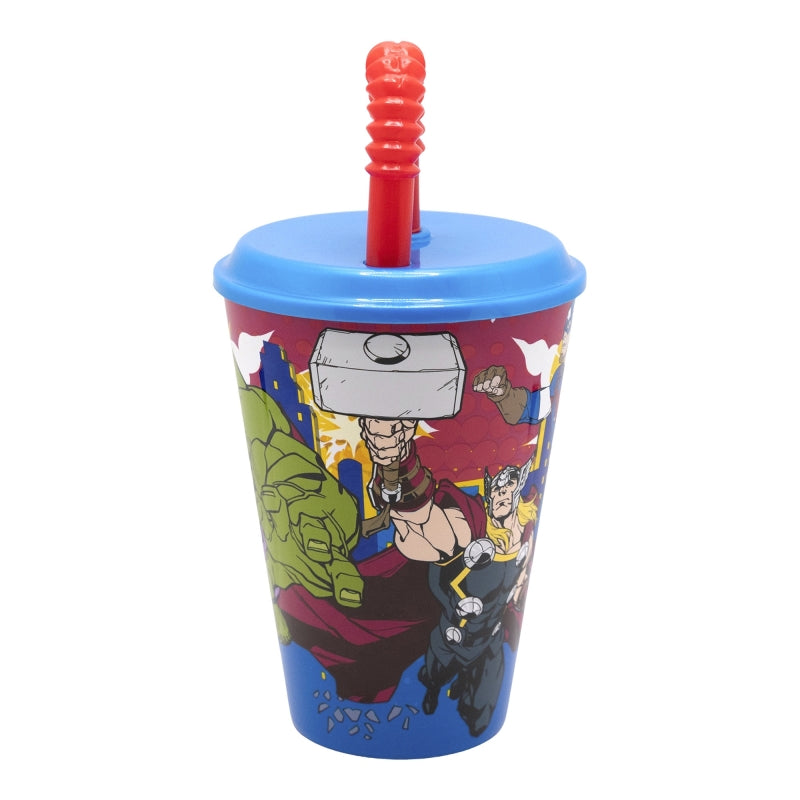 Avengers Tumbler met Rietje 430 ml – Explosief Plezier met Captain America!