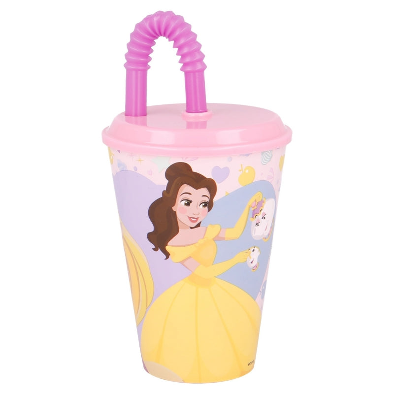 Disney Princess Tumbler met Rietje 430 ml – Drink als een Echte Prinses!