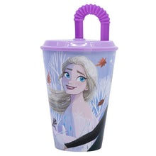 Frozen Autumn Leaves Tumbler met Rietje 430 ml – IJzige Herfstmagie!