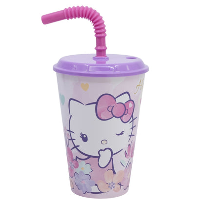 Hello Kitty Tumbler met Rietje 430 ml – Schattig en Makkelijk On The Go!