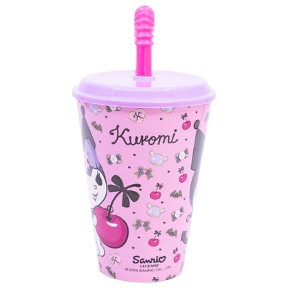 Kuromi Tumbler met Rietje 430 ml – Schattig en Rebels On The Go!