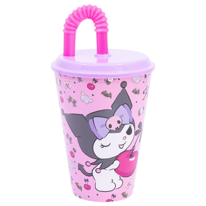 Kuromi Tumbler met Rietje 430 ml – Schattig en Rebels On The Go!
