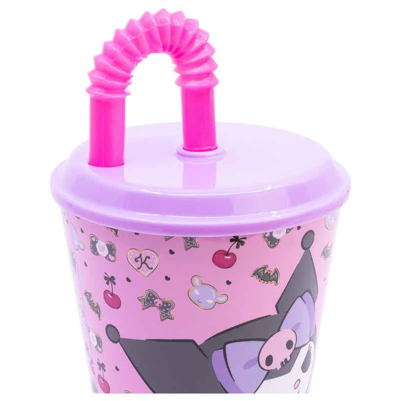 Kuromi Tumbler met Rietje 430 ml – Schattig en Rebels On The Go!