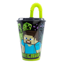 Minecraft Easy Sport Tumbler 430 ml – BPA-vrije Kinderbeker met Rietje