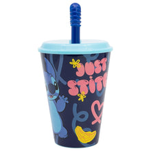 Stitch Palms Tumbler met Rietje 430 ml – Tropisch Avontuur On The Go!