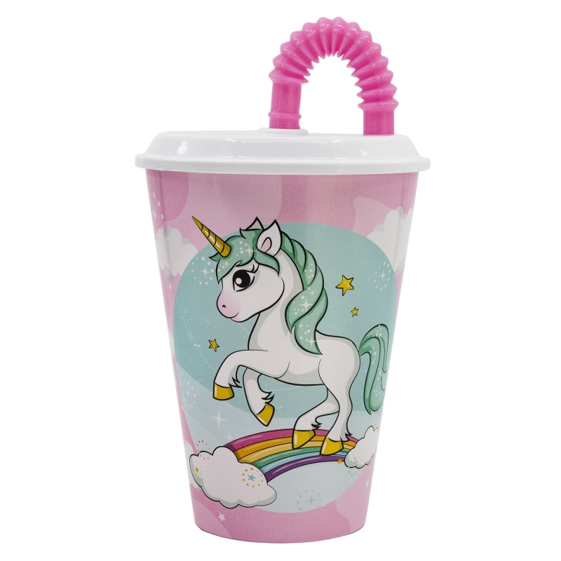 Eenhoorn Tumbler met Rietje 430 ml – Magisch Drinkplezier On The Go!