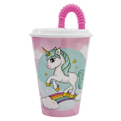 Eenhoorn Tumbler met Rietje 430 ml – Magisch Drinkplezier On The Go!