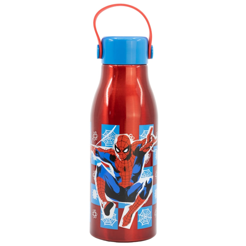 FLEXI HANDLE ALUMINIUM BOTTLE 760 ML SPIDERMAN ARACHNID GRID