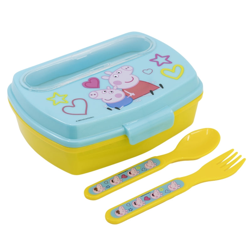 Peppa Pig Core Lunchbox met Bestek – BPA-vrije Broodtrommel voor Kinderen