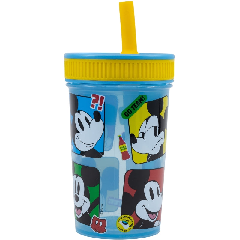 Mickey Mouse Lekvrije Tumbler met Rietje 465 ml – Fun-tastisch Drinken!