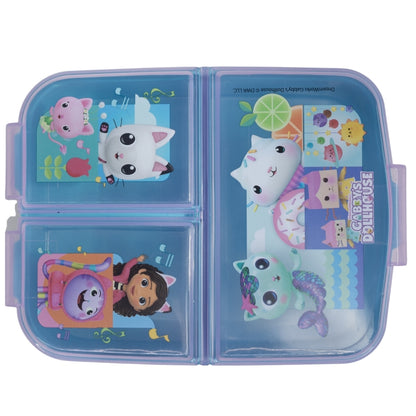 Gabby's Dollhouse Lunchbox met Vakken – BPA-vrije Broodtrommel voor Kinderen