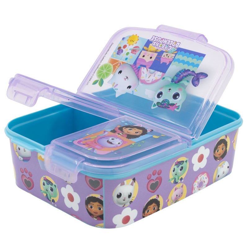 Gabby's Dollhouse Lunchbox met Vakken – BPA-vrije Broodtrommel voor Kinderen