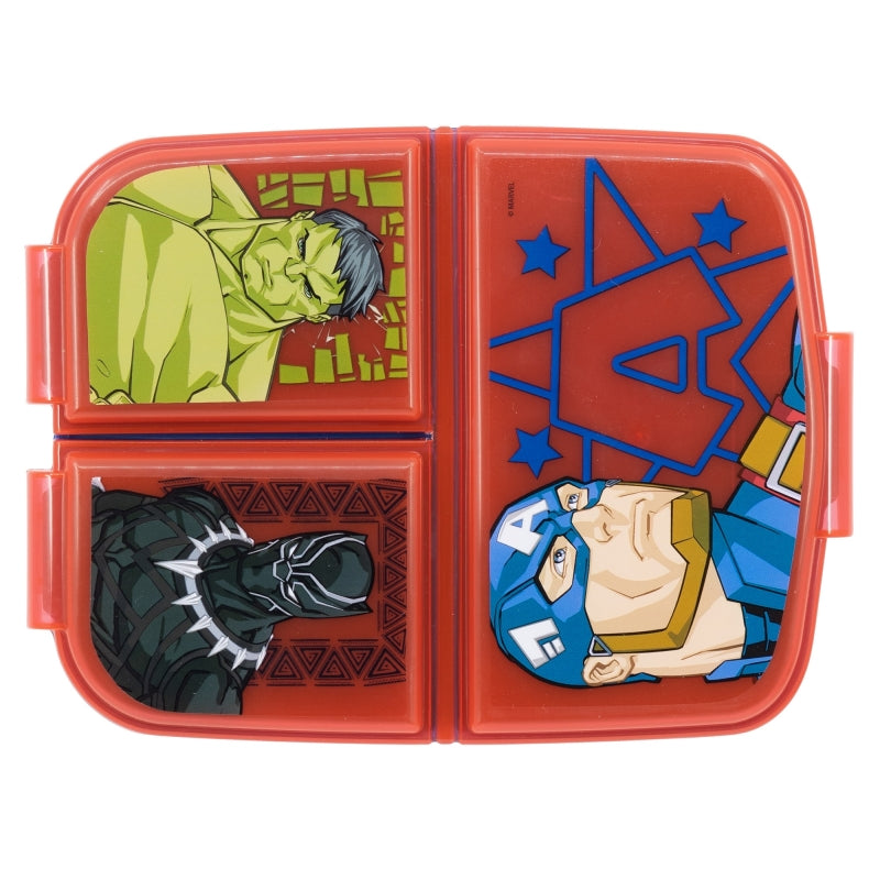 Avengers Invincible Force Lunchbox met Vakken – BPA-vrije Broodtrommel voor Kinderen