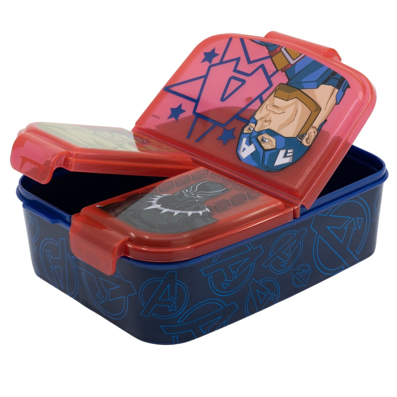 Avengers Invincible Force Lunchbox met Vakken – BPA-vrije Broodtrommel voor Kinderen