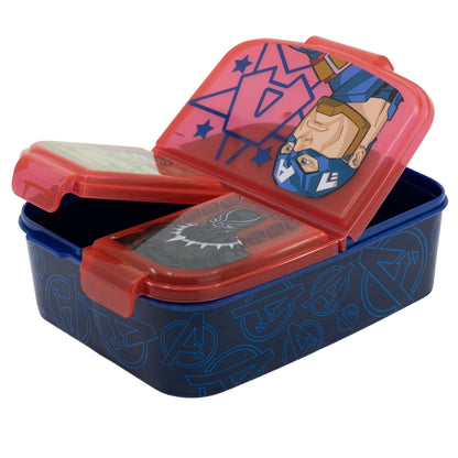 Avengers Invincible Force Lunchbox met Vakken – BPA-vrije Broodtrommel voor Kinderen