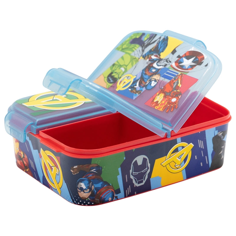 Avengers Seven Wonders Lunchbox met Vakken – BPA-vrije Broodtrommel voor Kinderen