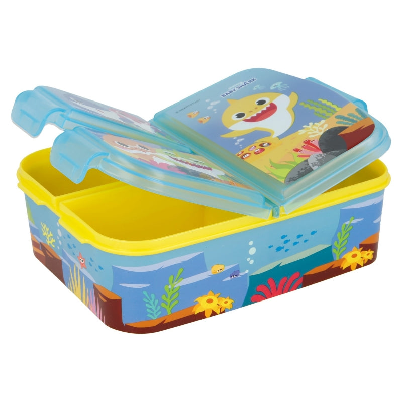Baby Shark Lunchbox met Vakken – BPA-vrije Broodtrommel voor Kinderen