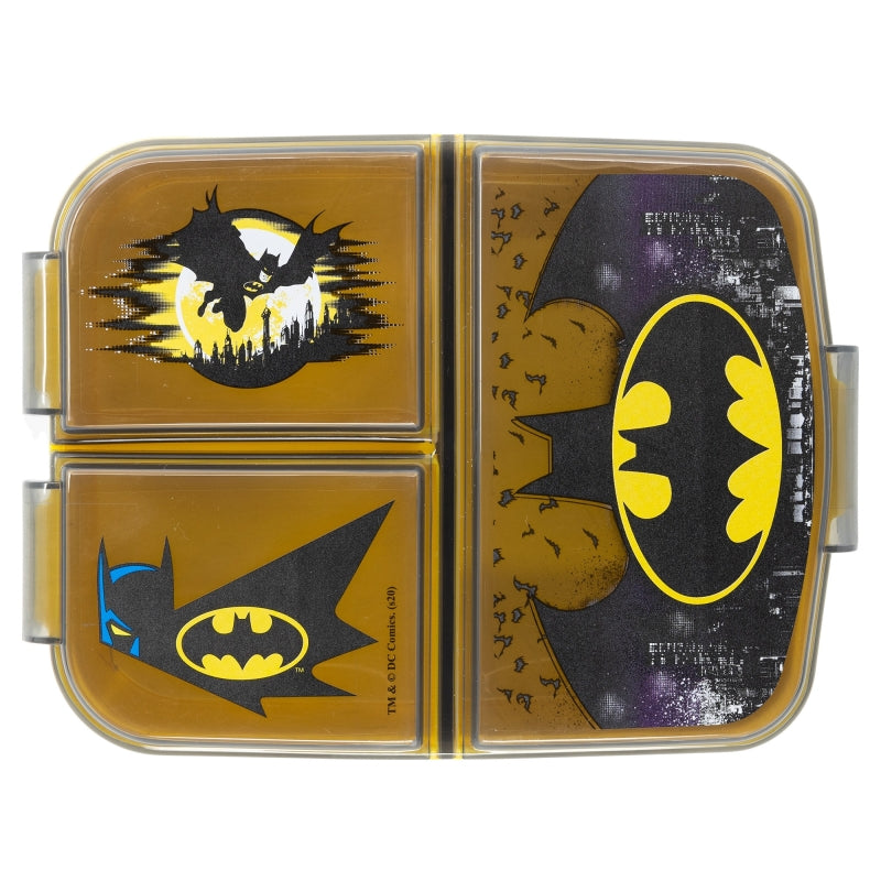Batman Symbol Lunchbox met Vakken – BPA-vrije Broodtrommel voor Kinderen