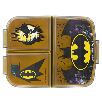 Batman Symbol Lunchbox met Vakken – BPA-vrije Broodtrommel voor Kinderen