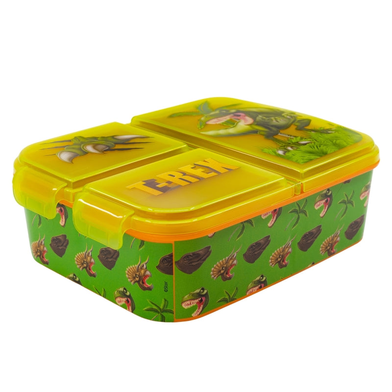 Dinosaur Lunchbox met Vakken – BPA-vrije Broodtrommel voor Kinderen