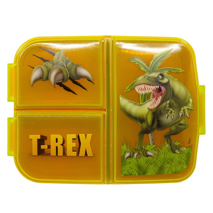 Dinosaur Lunchbox met Vakken – BPA-vrije Broodtrommel voor Kinderen