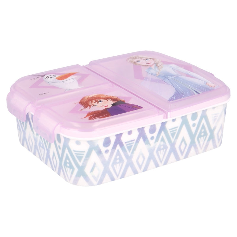 Frozen II Elements Lunchbox met Vakken – BPA-vrije Broodtrommel voor Kinderen