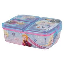 Frozen Iridescent Aqua Lunchbox met Vakken – BPA-vrije Broodtrommel voor Kinderen