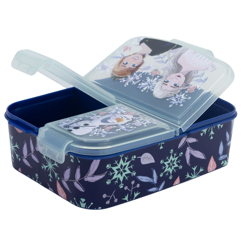 Frozen Snowy Tale Lunchbox met Vakken – BPA-vrije Broodtrommel voor Kinderen