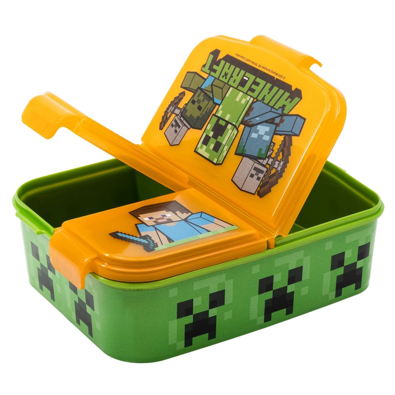 Minecraft Lunchbox met Vakken – BPA-vrije Broodtrommel voor Kinderen