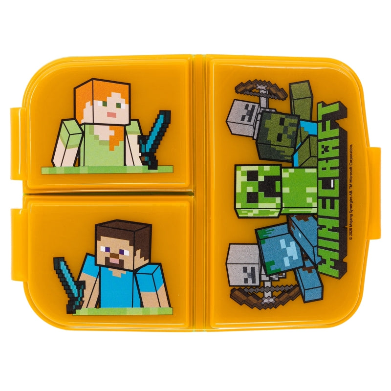 Minecraft Lunchbox met Vakken – BPA-vrije Broodtrommel voor Kinderen