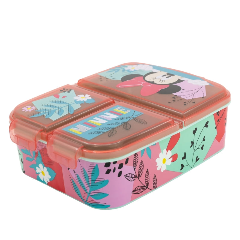 Minnie Mouse Being More Minnie Lunchbox met Vakken – BPA-vrije Broodtrommel voor Kinderen